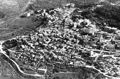 Aerial view of Safed city with buildings and natural landscape
