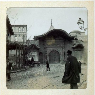 Historical photograph of Raymond Poincare in Istanbul during his Balkan trip in 1908