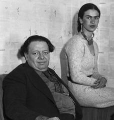 Diego Rivera Frida Kahlo and Anson Goodyear portrait