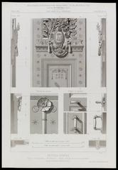 Main facade of the Panthéon in Paris with its distinctive small doors and classical architecture