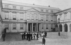 Historic Paleis Noordeinde palace in The Hague around 1885