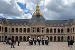 U.S. Marines 2d Marine Division Band performing at Les Invalides Paris May 2022
