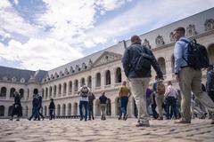 U.S. Marines from 6th Marine Regiment touring Les Invalides Museum Paris honoring World War I sacrifices