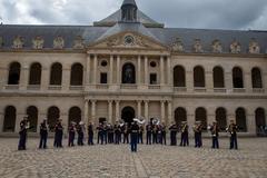 U.S. Marines 2d Marine Division Band performing at Les Invalides Paris May 2022