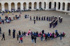 U.S. Marines 2d Marine Division Band performing at Les Invalides in Paris 2022