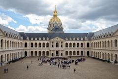 U.S. Marines of the 2d Marine Division Band performing at Les Invalides in Paris in 2022