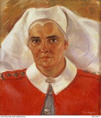 Portrait of Beryl Emma Burbridge, Sister-in-charge of LHQ Medical Research Unit, Cairns, painted by Nora Heysen
