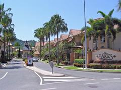 Entrance gate of The Lakes Resort in Cairns, Northern Queensland