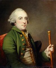 Portrait of a gentleman in 18th century attire by Francis Cotes