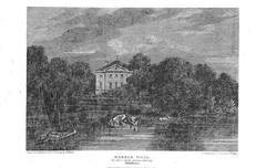 Historical illustration of Marble Hall in Middlesex from 1820