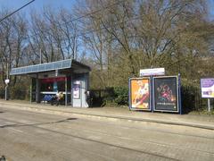 Jewellery Quarter Midland Metro tram stop with modern tram in West Midlands, England