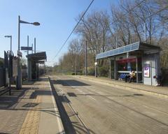 Jewellery Quarter Midland Metro tram stop in West Midlands England