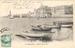 Alexandrie Ras-el-Tin Palace vintage postcard 1909