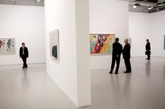President Barack Obama touring Kandinski exhibit at Centre Pompidou modern art museum in Paris on June 7, 2009