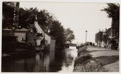 Historical photograph of Buikslotermeerdijk 22 looking north towards Noordhollands Kanaal in 1922