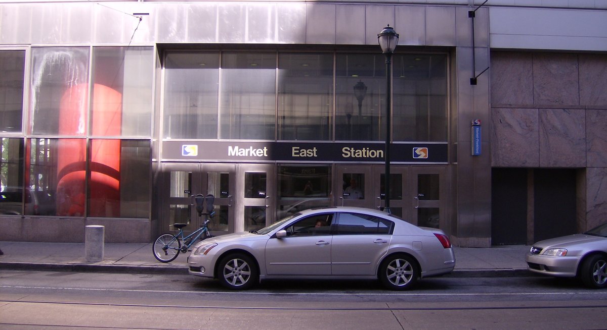 Entrance to Market East Station at 11th Street