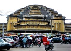 Central Market building with a unique architectural style