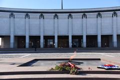 Central Museum of the Great Patriotic War main building with clear blue sky