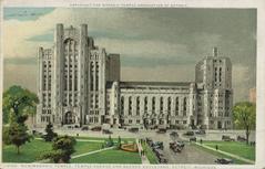 New Masonic Temple building at the corner of Temple Avenue and Second Boulevard