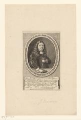 Portrait of Ahasver Fritsch, 17th century engraving by Jakob von Sandrart