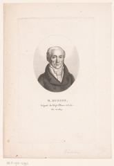 Engraved portrait of Jean-Baptiste Guillaume Busson, 19th century French politician and party leader