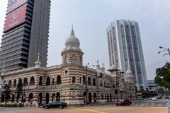 National Textile Museum building in Kuala Lumpur with traditional textile displays