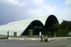Interior view of Auditório Simón Bolívar auditorium at Memorial da América Latina in São Paulo, Brazil