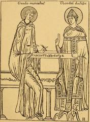 Guy d'Arezzo teaching music to Bishop Theobald from a 10th and 11th century manuscript