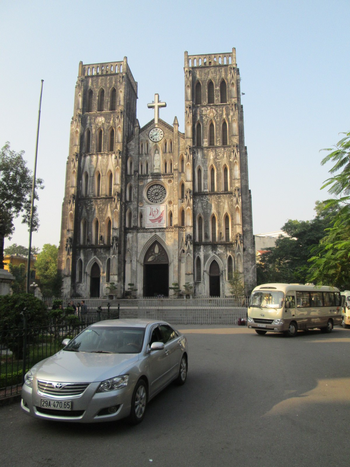 St Joseph's Cathedral in Hanoi, a historic landmark with neo-gothic architecture