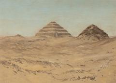 Pyramid of Sakkara painting by Lockwood de Forest, 1878, oil on paper laid on canvas