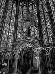 Stained glass windows of the Saint-Chapelle in Paris