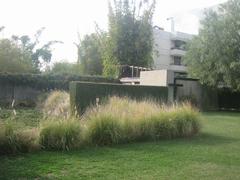 Exterior view of Schindler-Chase House or Kings Road House in West Hollywood California