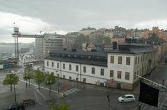 Stockholm City Museum viewed from the north with modern architecture and clear sky