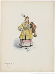 Vintage poster of La princesse de Trébizonde operetta featuring Marie Blanche Peschard