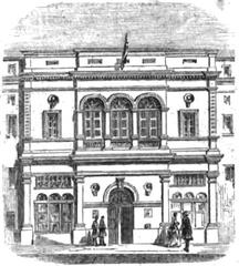 The Théâtre des Bouffes-Parisiens in Paris in 1867