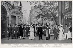 Amélie Diéterle as Réséda in Madame la Présidente play at Théâtre des Bouffes-Parisiens 1902
