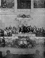 Swearing-in ceremony of King Constantine I of Greece before the Greek Parliament in 1913