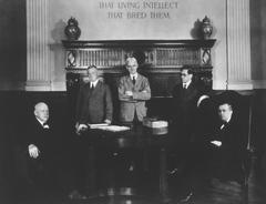 Historic group photo of medical historians at Johns Hopkins University including William Henry Welch and Henry E. Sigerist