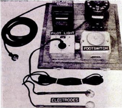 Hopkins closed-chest AC defibrillator device