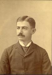 Portrait of Wilhelm at approximately 26 years old in black and white photograph