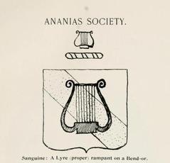Crest and motto of the Ananias Society