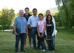 Team BluFactors with executive director Dr. David Gibson and Sally O'Rouke