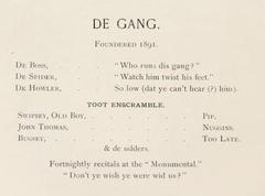 1895 Hullabaloo member roster in old handwritten style