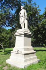 Portrait of Alexander Hamilton statue by Conrads in Central Park, New York City