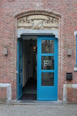 Main entrance of Groeningemuseum in Bruges