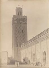 Kasbah Mosque in Marrakesh featuring minaret and traditional Moroccan architecture