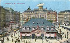 Vintage postcard of Frankfurt am Main Hauptwache dated 3 May 1918