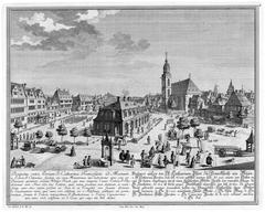 View outside of St. Katharinen-Pfort (St. Catherine's Gate) in Frankfurt am Main
