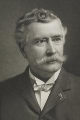 Mezzotint portrait of F. Carroll Brewster in 1873