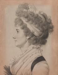 Portrait of Mrs. James Lloyd by Charles Balthazar Julien Fevret de Saint-Mémin, charcoal and white chalk on paper, 1799